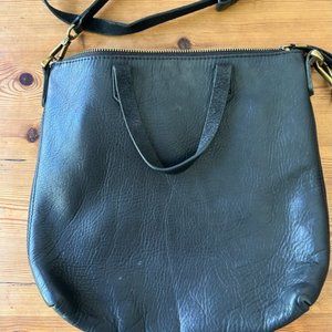 Madewell Black Zip Top Transport Shoulder Crossbody Bag